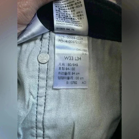 Levi’s Mens 559 Relaxed Straight Black Denim Jean Size 33x34 - Picture 15 of 16